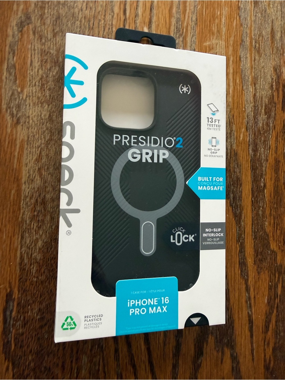 NIB Speck Presidio2 Grip MagSafe iPhone 16 Pro Max Case - Black